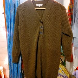 Madewell cardigan three button tunic sweater xxs